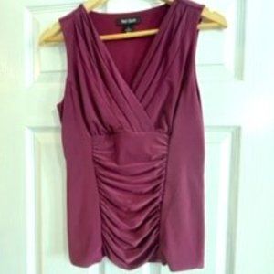 WHBM Sleeveless Cranberry Tank, Size Small